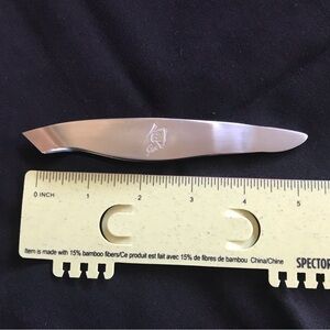 SHUN Silver Stainless Steel Fish Bone Tweezers